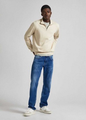 Jeans Slim Pepe Jeans Mid-rise Slim Fit Jeans Hombre Azules | 809KVPGNA