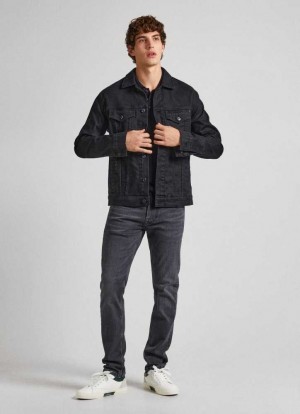 Jeans Slim Pepe Jeans Mid-rise Slim Fit Jeans Hombre Azules | 795MGWAOT