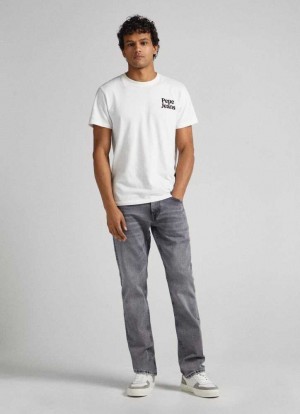 Jeans Straight Pepe Jeans Cash Regular Fit Mid-rise Jeans Hombre Azules | 263ZNXFDS