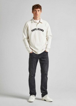 Jeans Straight Pepe Jeans Mid-rise Directo Fit Jeans Hombre Azules | 053AEXOWC