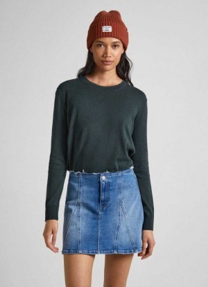 Jerséis Pepe Jeans Algodon Cashmere Knit Mujer Verde | 142HQYKIJ