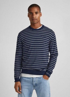 Jerséis Pepe Jeans Cashmere Crew Neck Jumper Hombre Azules | 159QGMFRW