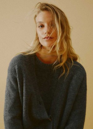Jerséis Pepe Jeans Crew Neck Knit Mujer Gris Oscuro | 873VRPJEW
