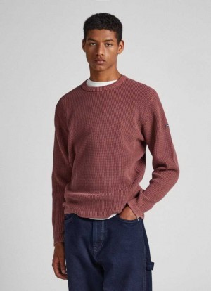 Jerséis Pepe Jeans Crew Neck Sweatshirt Hombre Rojas | 284GSLEHC