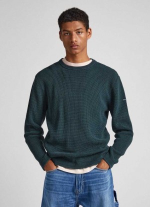 Jerséis Pepe Jeans Crew Neck Sweatshirt Hombre Verde | 906YETSJW