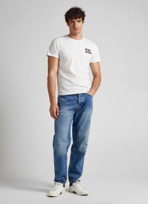 Loose Pepe Jeans Nils Loose Fit Drop-rise Jeans Hombre Azules | 268CLMXYG