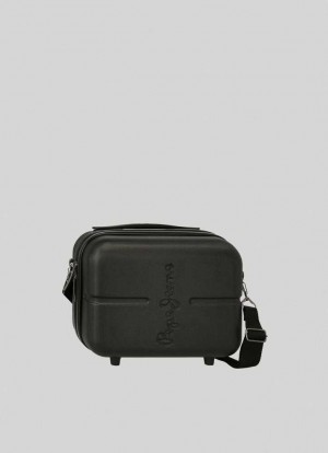 Maletas Pepe Jeans Hard-shell Abs Toilet Bag Mujer Negras | 167YVZTUN