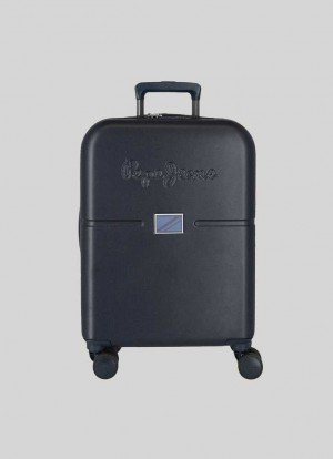 Maletas Pepe Jeans Trolley Suitcase 55cm Abs Mujer Azules | 530IDVYEJ