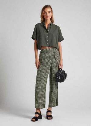 Pantalones Pepe Jeans Geometric Print Trousers Mujer Multicolor | 104BHMRXD
