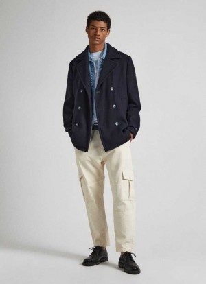 Pantalones Pepe Jeans Nolan Loose Fit Cargo Trousers Hombre Blancas | 358XFTCJW