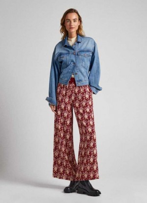Pantalones Pepe Jeans Ornamental Pyjama Trousers Mujer Multicolor | 198KPLAEF