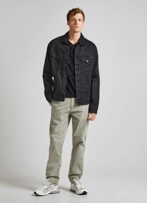 Pantalones Pepe Jeans Slim Fit Chino Trousers Hombre Verde | 195YFOEWT