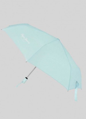 Paraguas Pepe Jeans Macy Folding Automático Umbrella Hombre Azules Claro | 018UMINFA