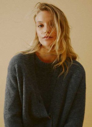 Prendas De Punto Pepe Jeans Crew Neck Knit Mujer Gris Oscuro | 074IUGEVR