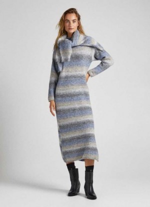 Prendas De Punto Pepe Jeans Faded Effect Melange Vestido Mujer Multicolor | 945FUCJHI