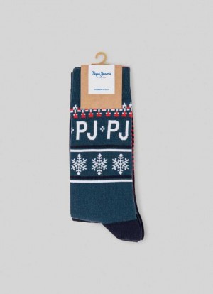 Ropa Interior Pepe Jeans 3-pack Mixed Crew Socks Hombre Verde | 143LOHTPF
