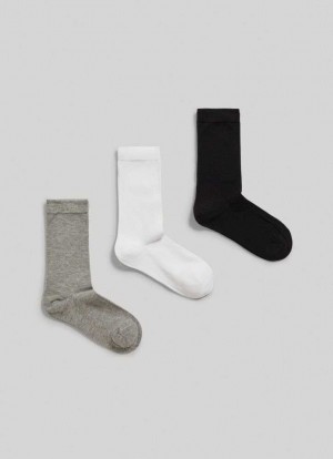 Ropa Interior Pepe Jeans 3-pack Plain Crew Socks Mujer Multicolor | 152YBJTWQ