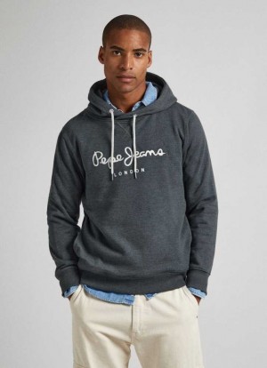 Sudaderas Pepe Jeans Embroidered Logo Sweatshirt Hombre Verde | 625DLECYH
