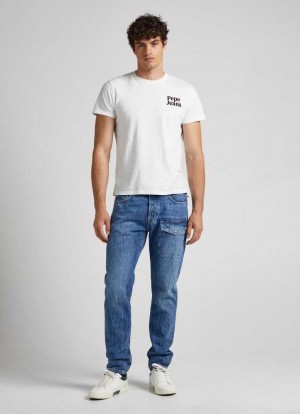 Trends Pepe Jeans Callen Relaxed Fit Mid-rise Jeans Hombre Azules | 349TMRNJB