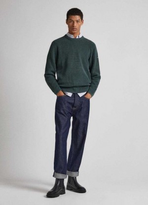 Trends Pepe Jeans Nils Raw Loose Fit Drop-waist Jeans Hombre Azules | 425RLXNDT