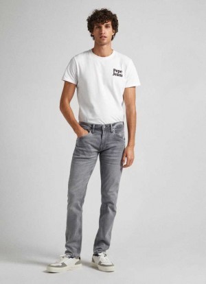 Trends Pepe Jeans Pista Regular Fit Mid-rise Jeans Hombre Azules | 258OTQPKN