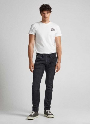 Trends Pepe Jeans Pista Regular Fit Mid-rise Jeans Hombre Azules | 089YJGHOS