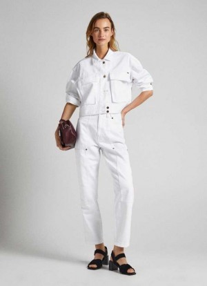 Trends Pepe Jeans Willow High Cintura Tapered-fit Jeans Mujer Azules | 352LAMOPZ