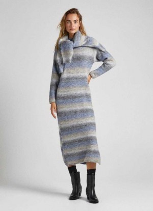 Vestido Pepe Jeans Faded Effect Melange Vestido Mujer Multicolor | 503BTYXLQ