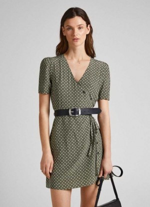 Vestido Pepe Jeans Geometric Print Vestido Mujer Multicolor | 457SBFILE