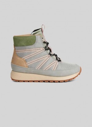 Zapatillas Pepe Jeans Dean Full Combined Trainers Mujer Gris | 163ZWKLMY