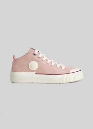 Zapatillas Pepe Jeans Industry Basic Trainers Mujer Rosas Rosas | 750VYQTUP