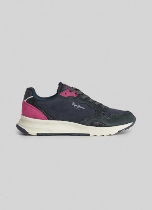 Zapatillas Pepe Jeans Joy Starnight Trainers Mujer Negras | 104FYIKCH