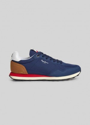 Zapatillas Pepe Jeans Natch One Correr Shoes Hombre Azul Marino | 138STAGYH