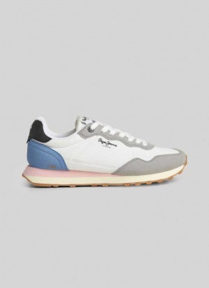 Zapatillas Pepe Jeans Natch One Correr Shoes Mujer Blancas | 103FOZNWL