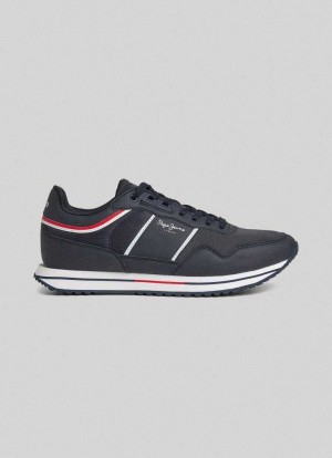 Zapatillas Pepe Jeans Tour Club Correr Shoes Hombre Azul Marino | 239WMJNUV