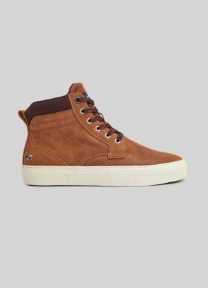 Zapatillas Pepe Jeans Yogi Boot Hombre Marrones | 541CWPGIX